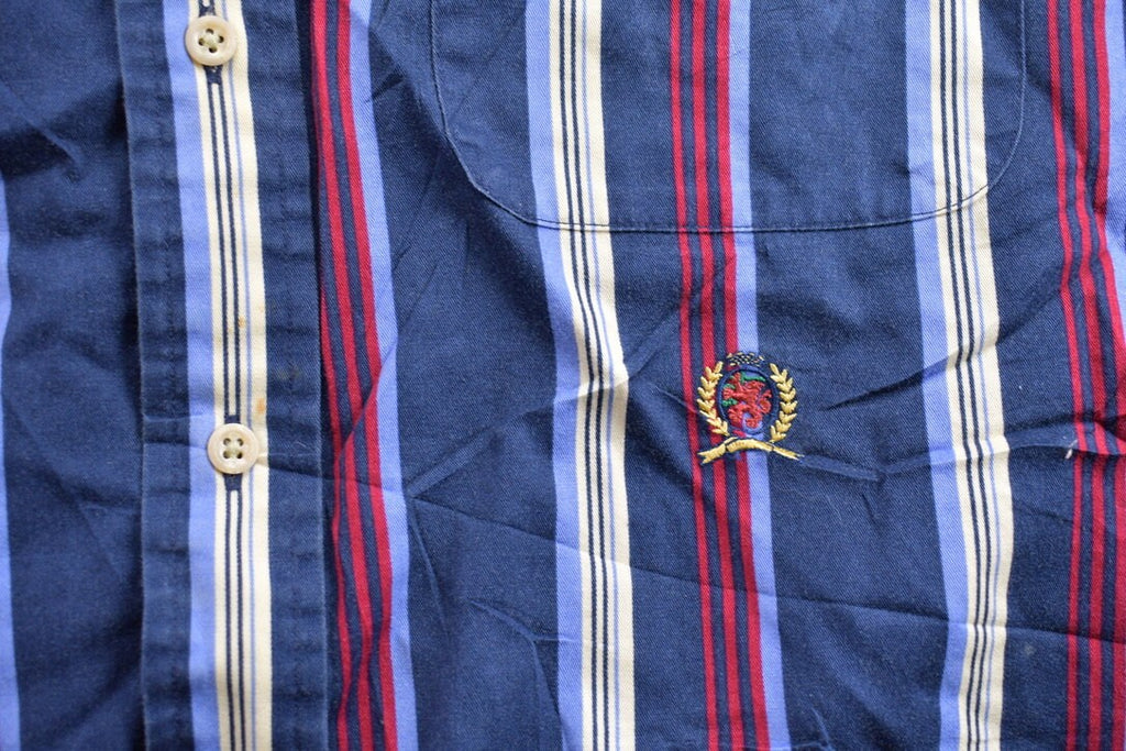 Vintage 1990s Tommy Hilfiger Striped Button Up Shirt