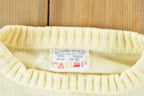 Vintage 1980s Ski Knit Crewneck Sweater /