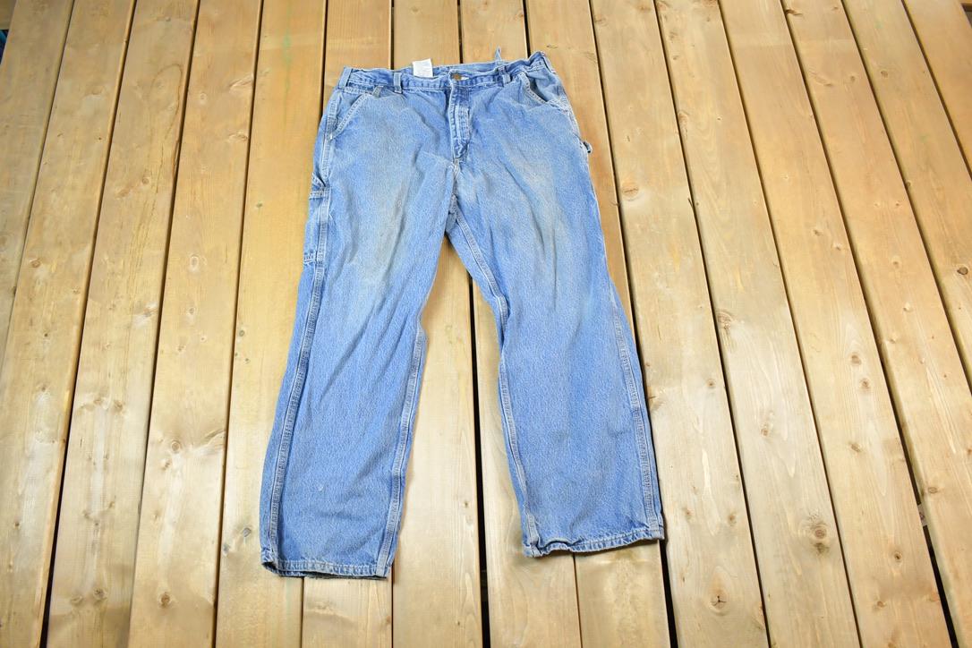 Vintage 1990s Carhartt Denim Work Jeans Size 36 x 30