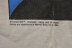 Vintage 1992 Looney Tunes Sylvester the Cat Thinking Graphic T Shirt