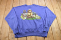 Vintage 1990s Puppy Theme Crewneck Sweater