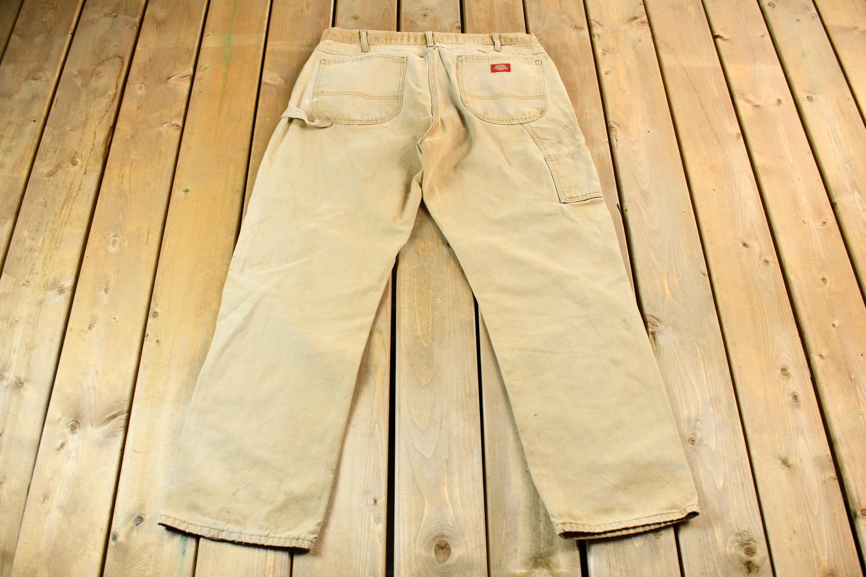 Vintage 2000s Tan Dickies Carpenter Work Pants Size 36 x 31