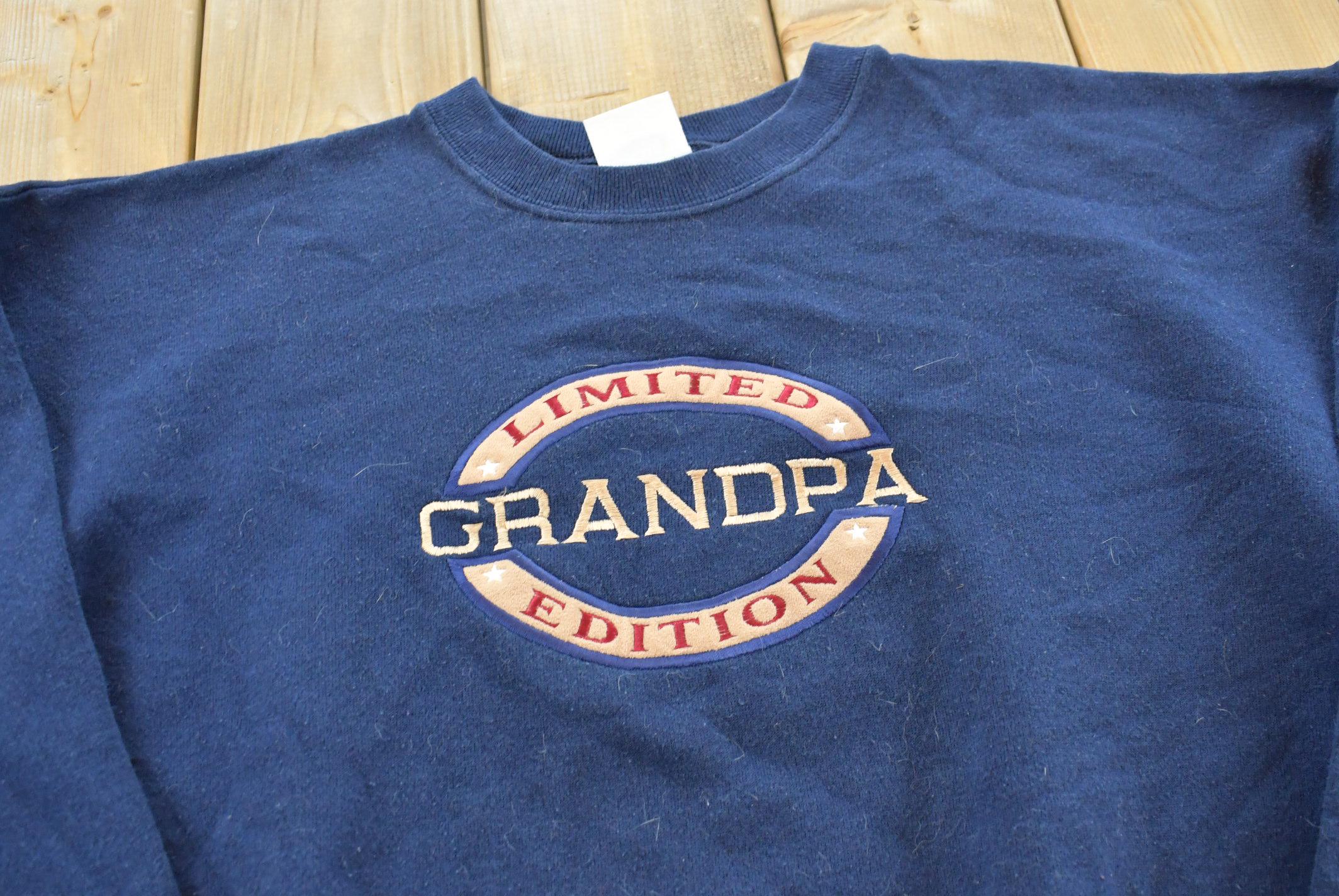 Vintage 1990s Grandpa Crewneck Mens M