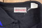 Vintage 1990s Grenadier Collared Big Stripes Sweatshirt