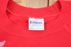 Vintage 1980s Floral Embroidered Graphic Raglan Crewneck Sweatshirt