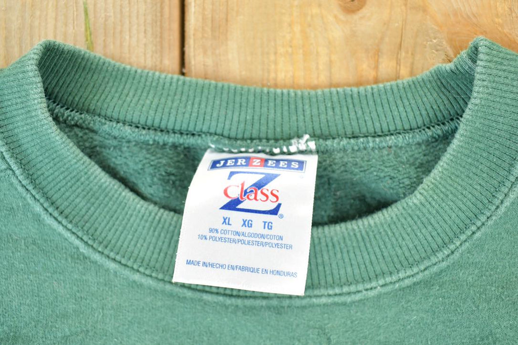 Vintage 1990s Cayuga Feather Logo Souvenir Heavyweight Crewneck Sweatshirt
