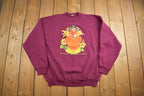 Vintage 1990s Thanksgiving Be Thankful You're Not A Turkey Souvenir Crewneck Sweatshirt