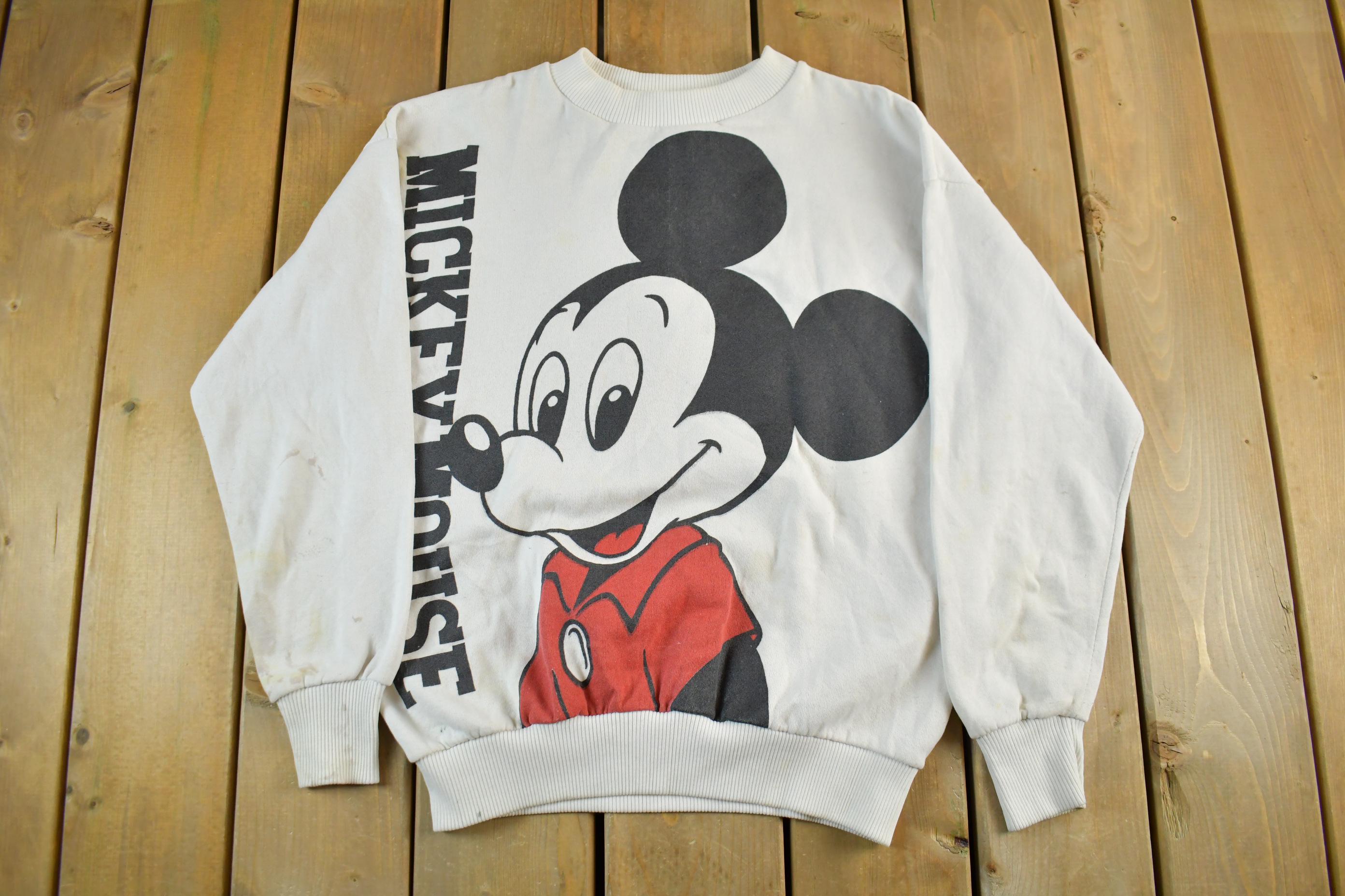 Vintage 1980s Disney Mickey Mouse Crewneck Sweatshirt Adult Small