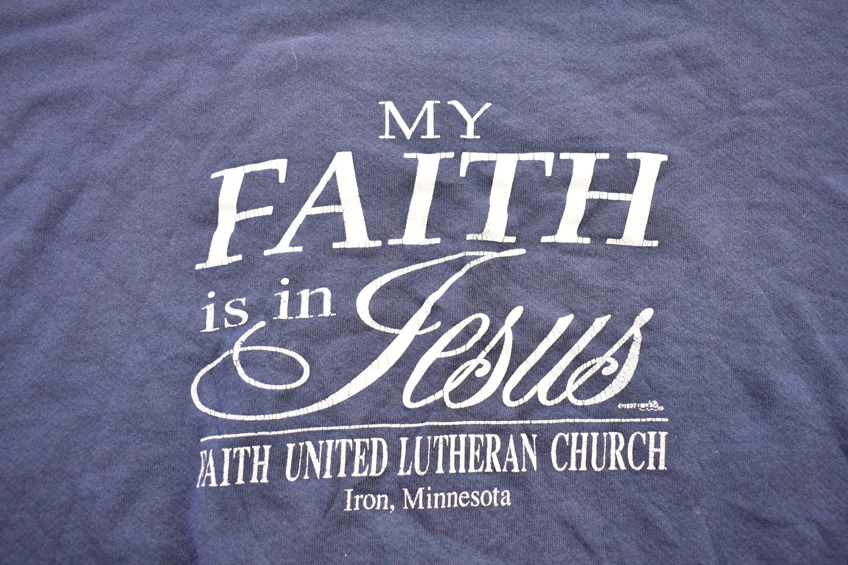 Vintage 1990s Religious Themed Jesus Crewneck Sweatshirt