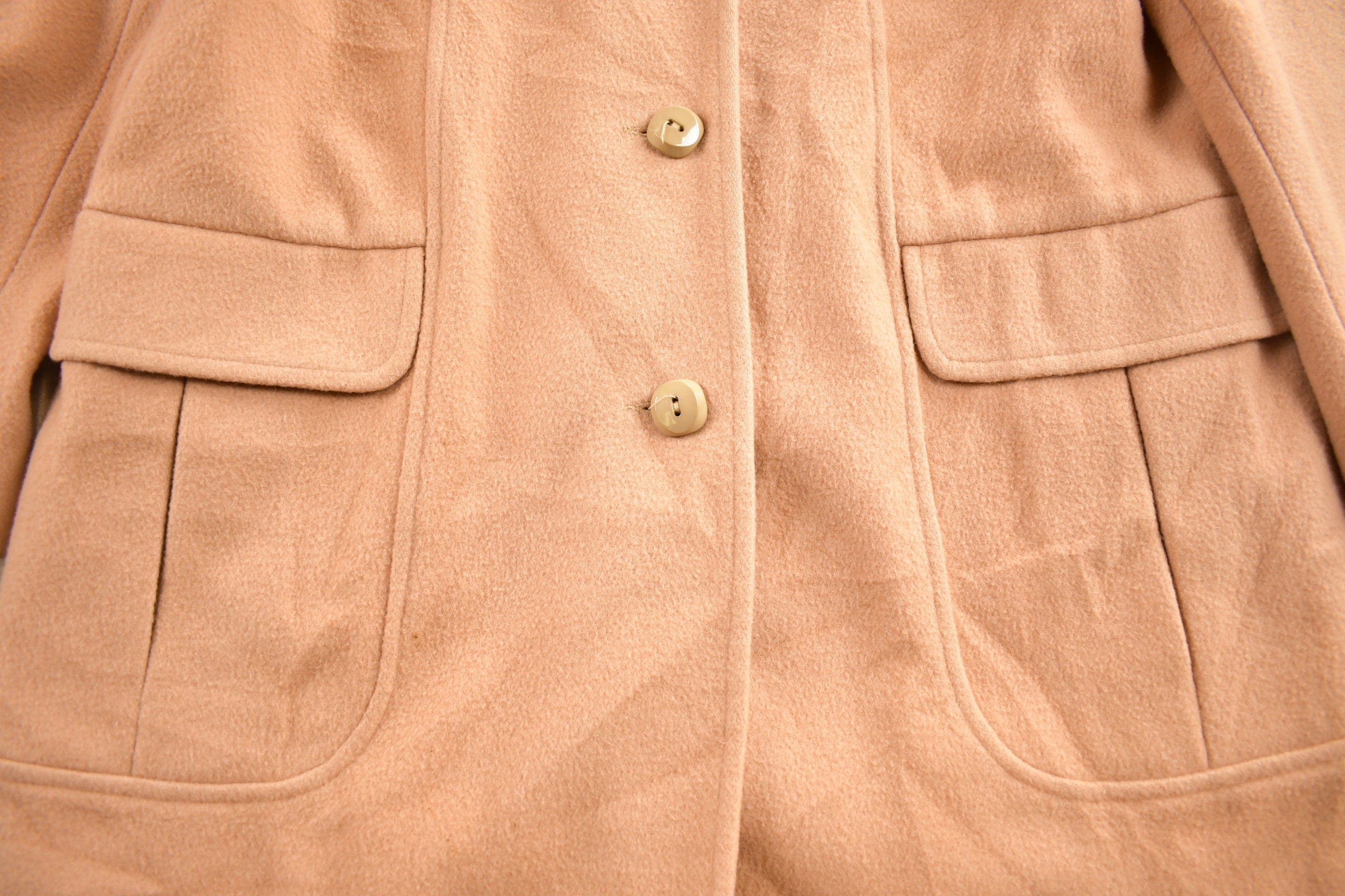 Vintage 1970s Mackintosh 100% Wool Button Up Jacket Made In USA