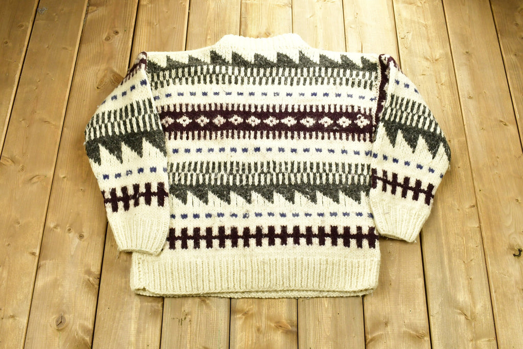 Vintage 1990's Abstract Knitted Sweater