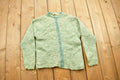 Vintage 1990s Jantzen 100% Wool Knit Zip Up Sweater