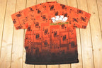 Vintage 1990s Texas Hold Em Abstract Button Up Shirt Men's XL
