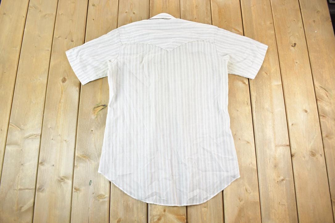 Vintage 1980s Karman Striped Button Up Shirt Mens L