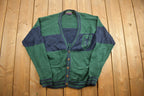 Vintage 1990s Hunting Horn Cardigan Sweater