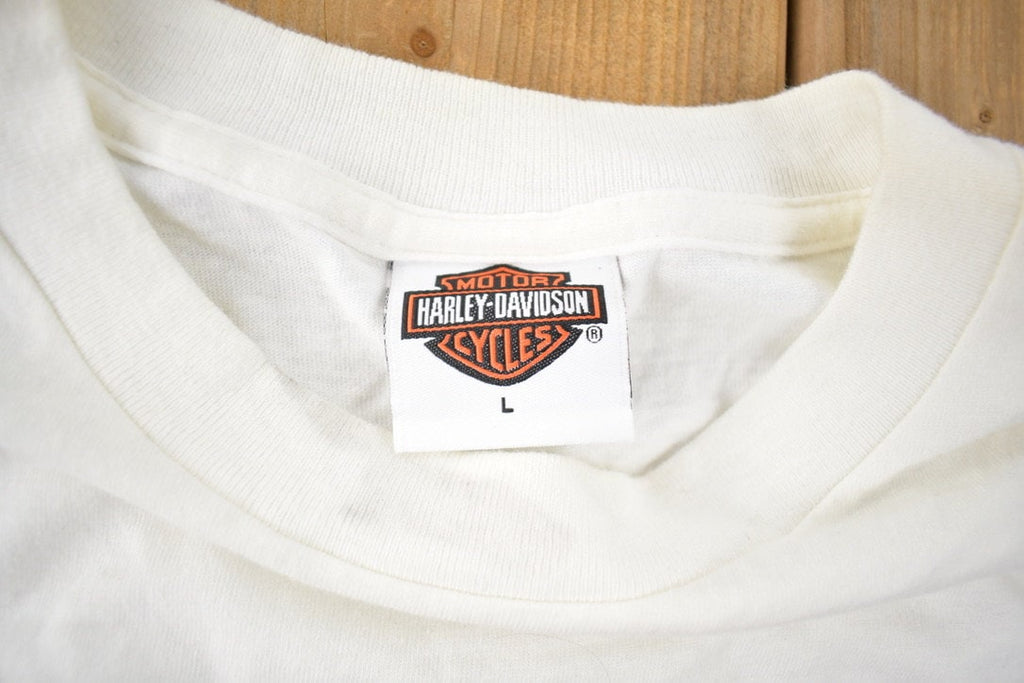 Vintage 2003 Harley Davidson Motorcycles 100 Year Anniversary Graphic T-Shirt Made In USA