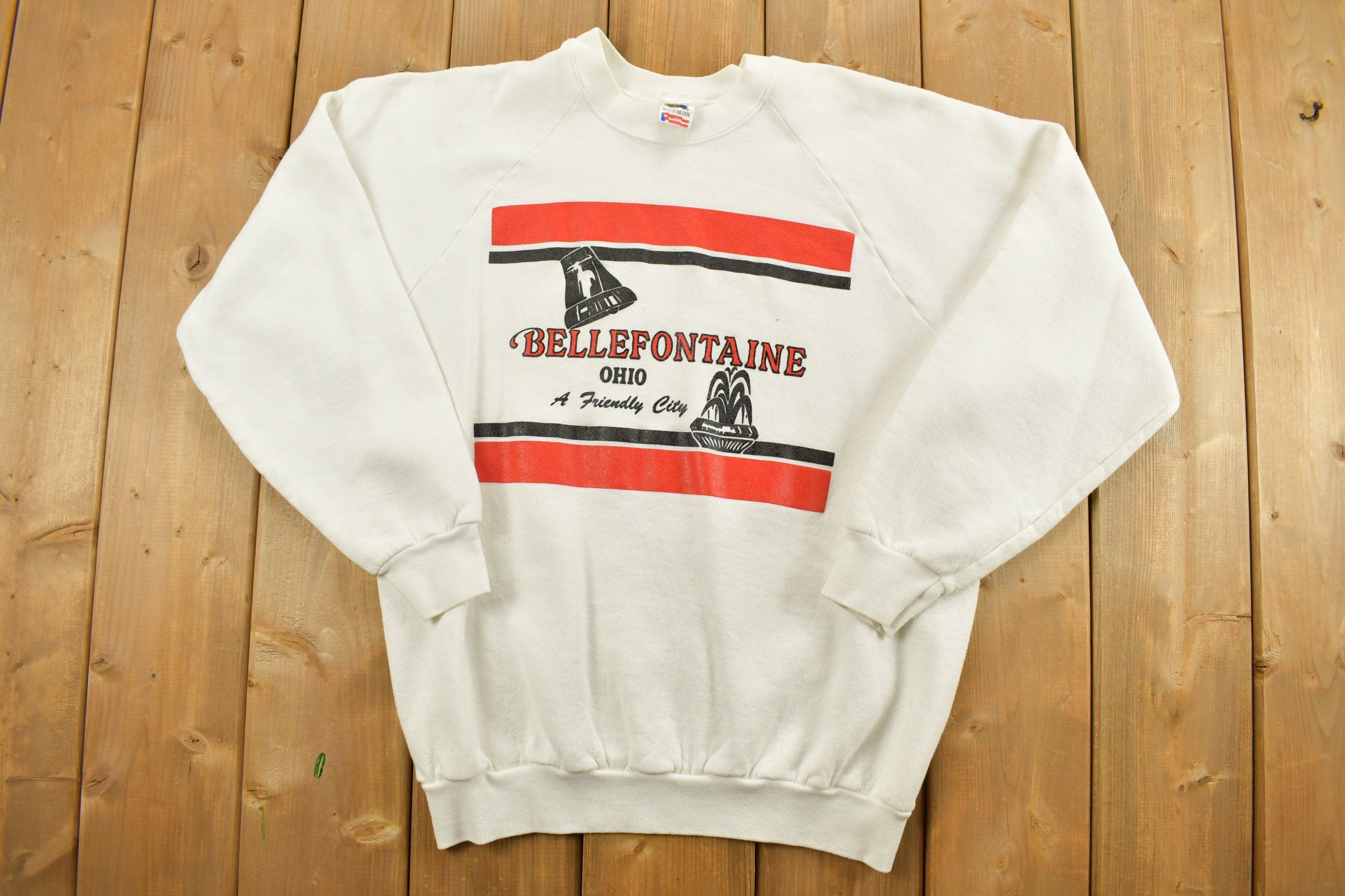 Vintage 1990s Bellefontaine Ohio Crewneck Sweatshirt