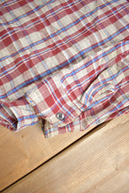 Vintage 1970s Buckeye Plaid Flannel Button Up Shirt