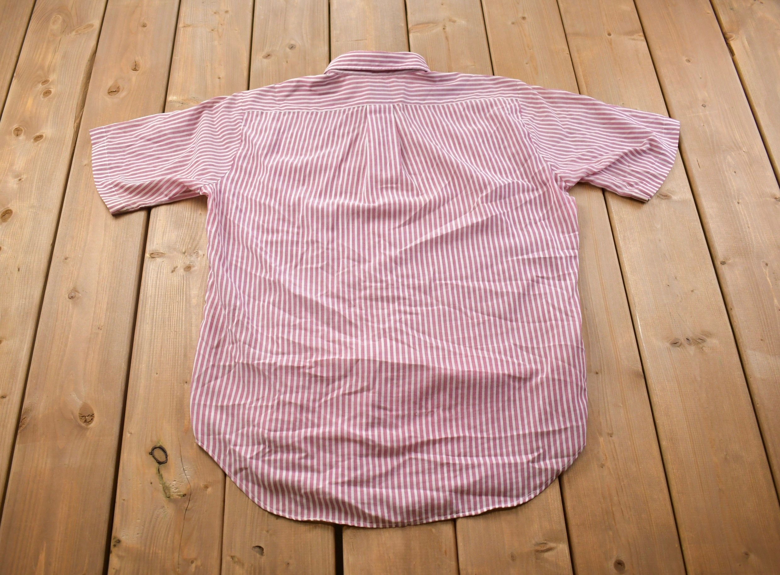 Vintage 1990s Arrow Striped Button Up Shirt