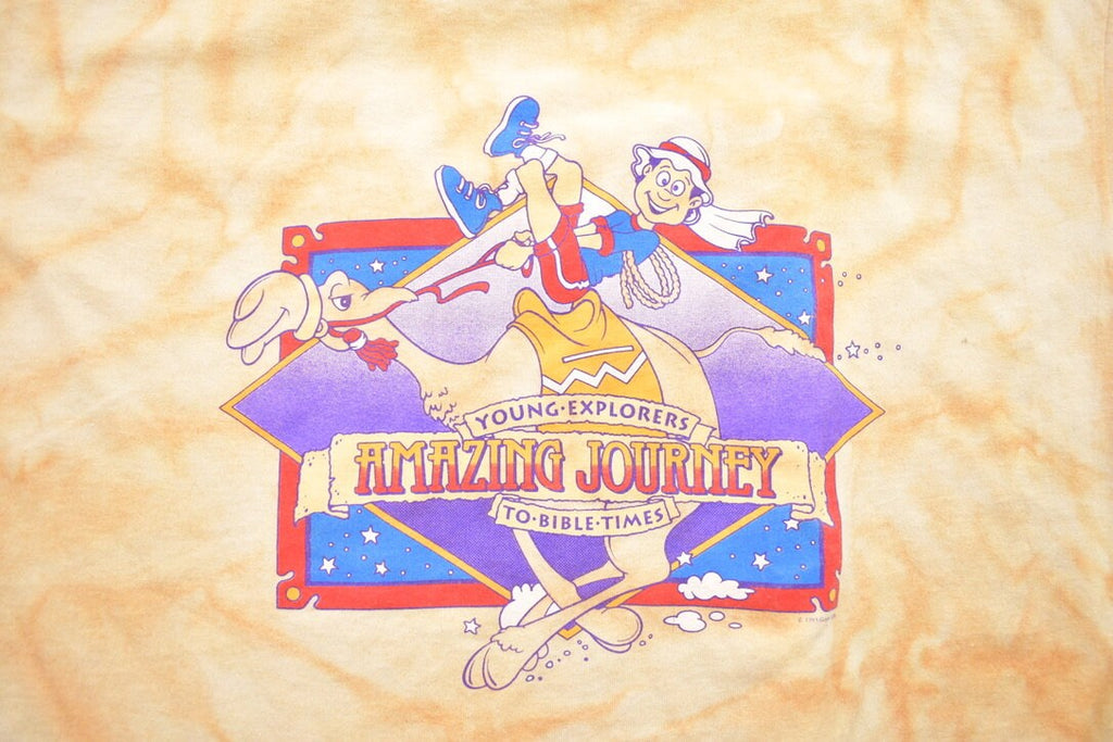 Vintage 1993 Young Explorers Amazing Journey To Bible Times Graphic T-Shirt