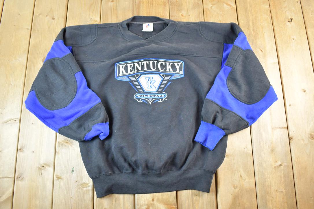 Vintage 1990s Kentucky Wildcats Embroidered University Crewneck Mens L