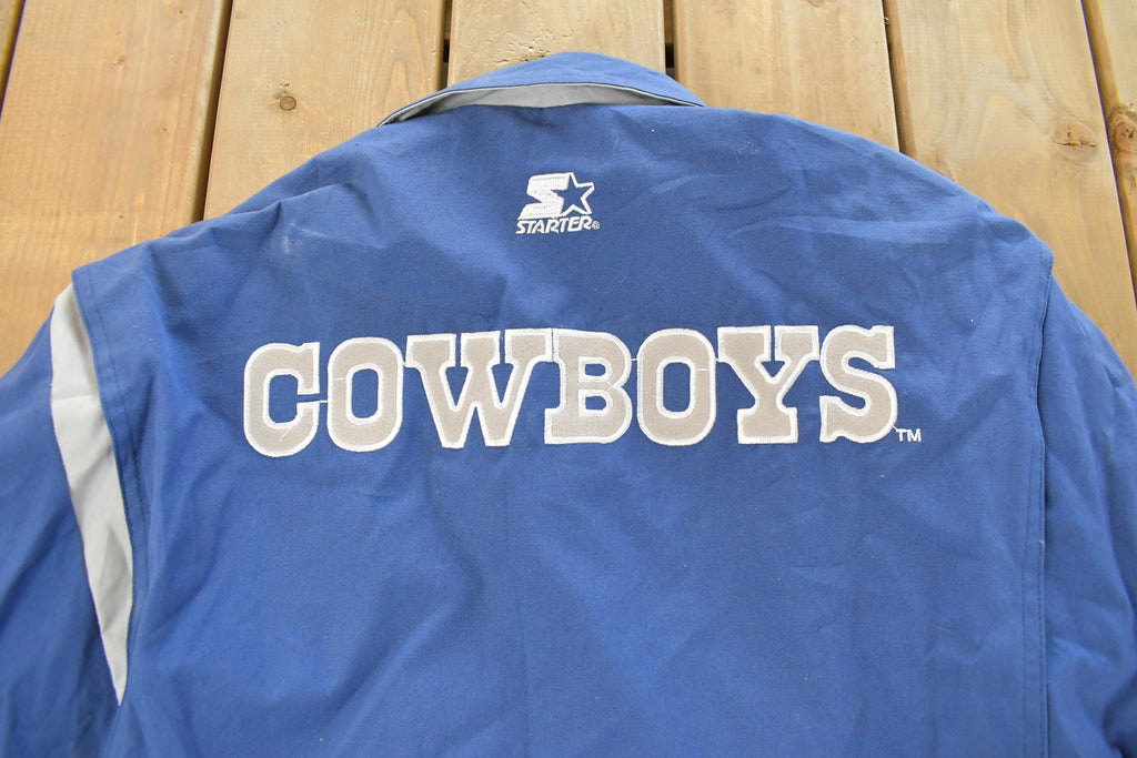 Vintage 1990s Dallas Cowboys Starter NFL Windbreaker Jacket Men's Large