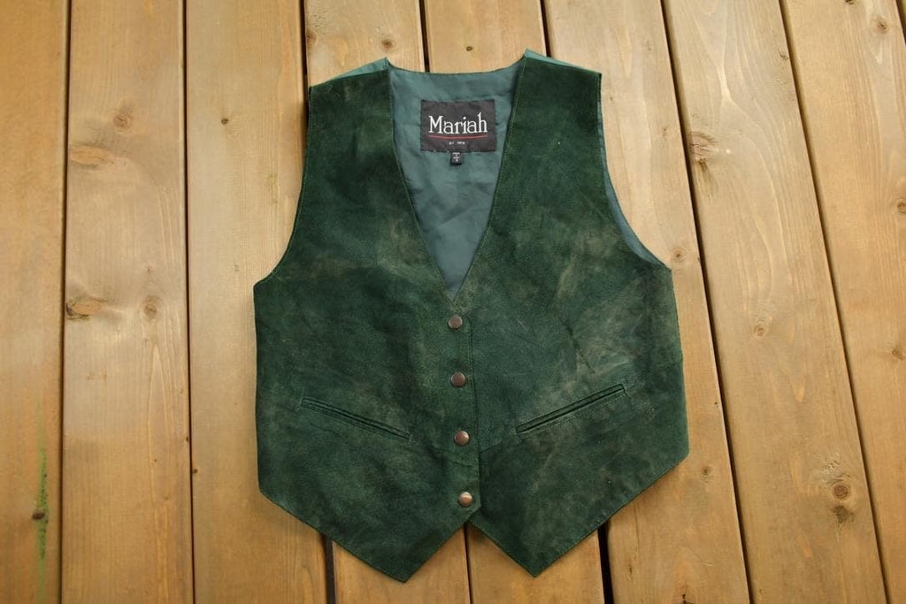Vintage 1990s Mariah by MPW Suede Leather Vest