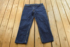 Vintage 1990s Levi's Two Horse Leather Tab Denim Dark Blue Jeans Men's 34 x 28 / 90s Levi's / Streetwear / Made in USA