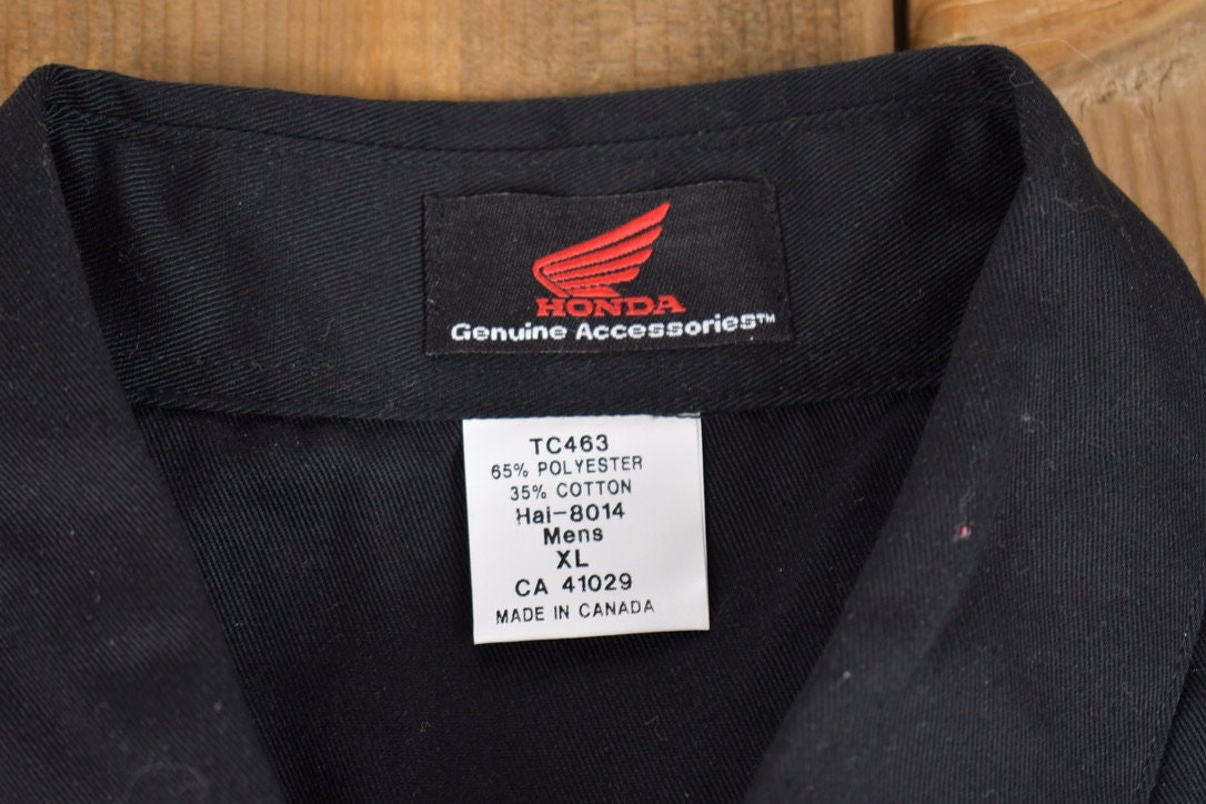 Vintage 1990s Honda Accessories Button Up Shirt
