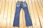 Vintage Deadstock Y2K Grace LA Bedazzled Low Rise Jeans Women's Size 27 x 32