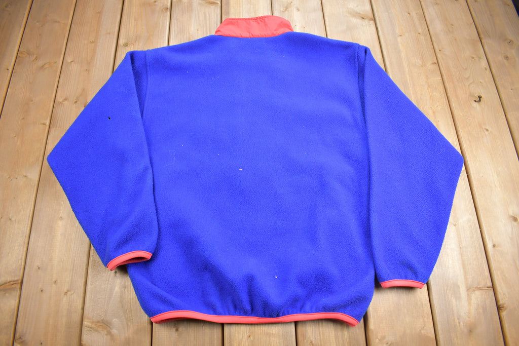 Vintage 1980s North Country Half Zip Fleece Sweater