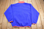 Vintage 1980s North Country Half Zip Fleece Sweater