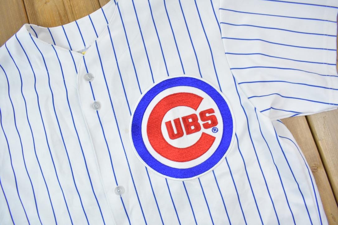 Vintage 1990s Chicago Cubs Wood MLB Majestic Baseball Jersey