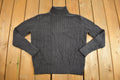 Vintage 1990's Knitted Turtle Neck Sweater / Vintage St Johns Bay / Pattern Sweater / Outdoor / Hand Knit / Pullover Sweatshirt