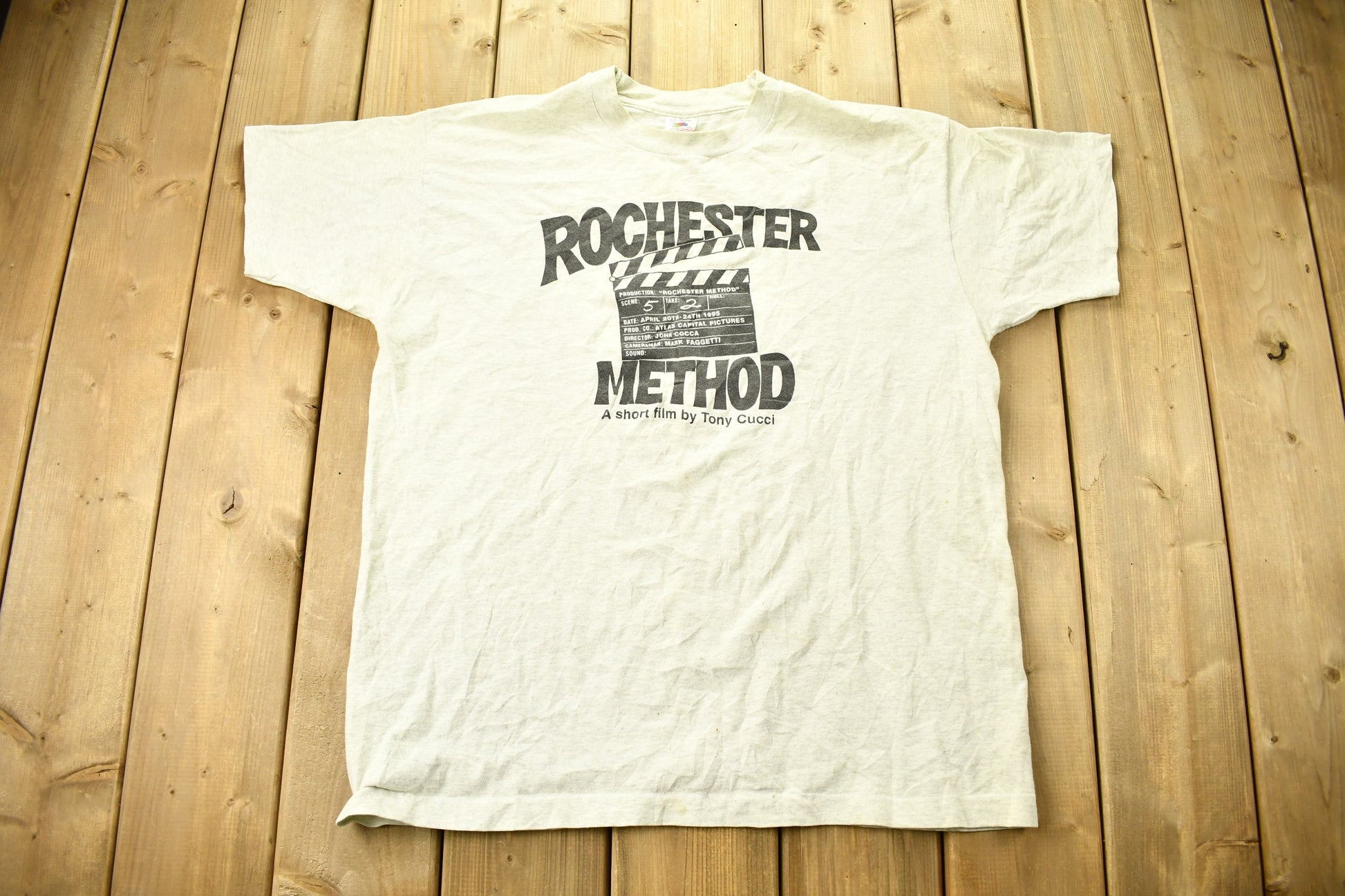 Vintage 1995 Rochester Method Movie Promo T-shirt