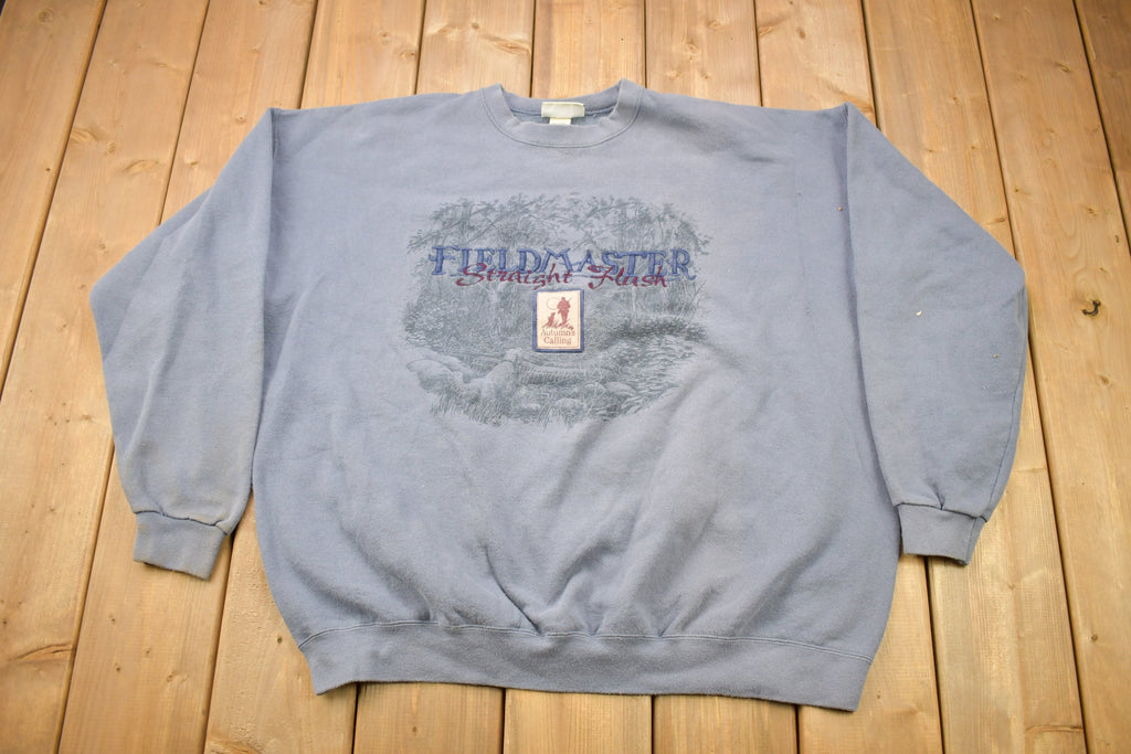 Vintage 1990s Field Master Straight Flush Embroidered Crewneck