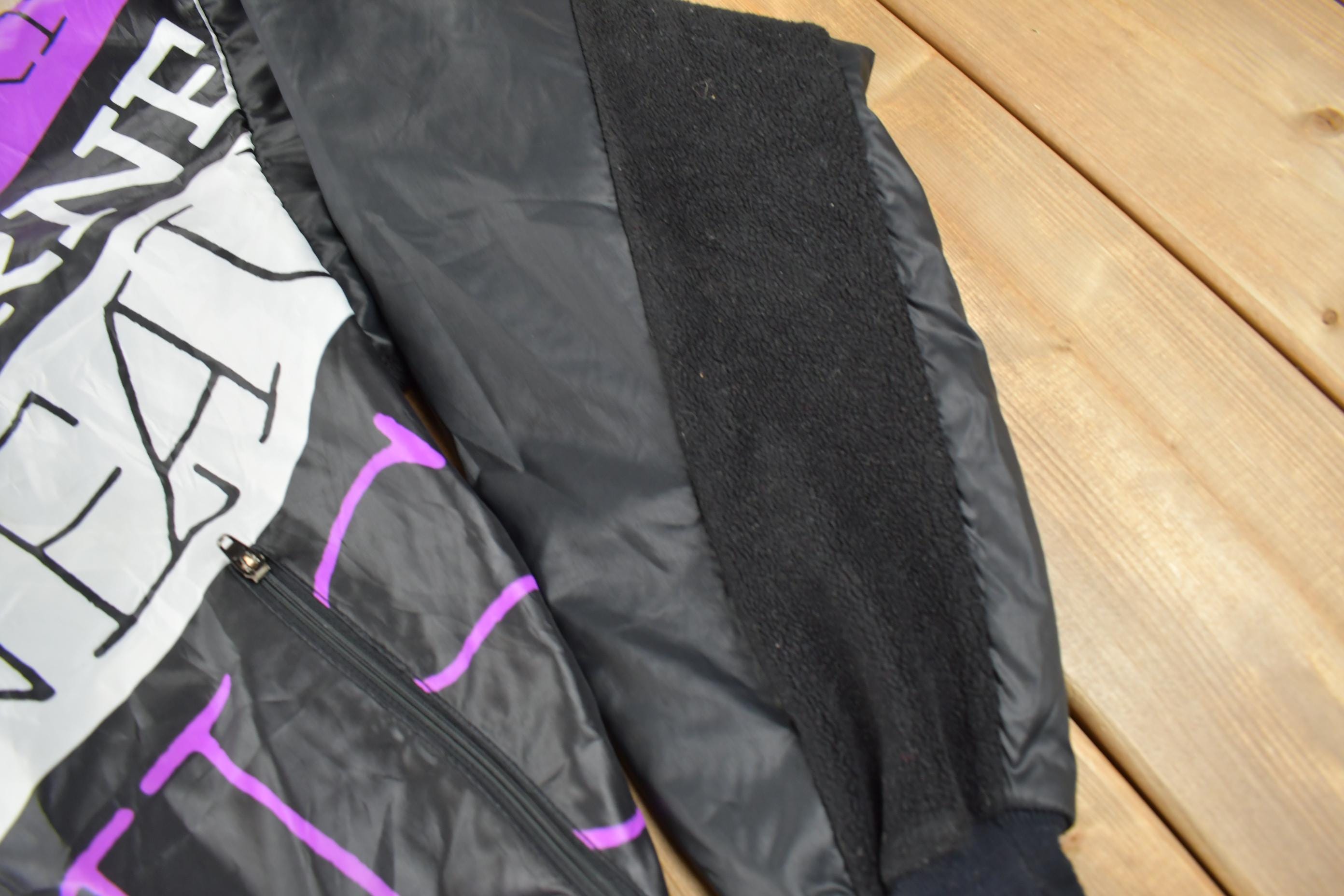 Vintage 1990s Louis Garneau All Over Print Windbreaker Jacket Made In Canada Size L