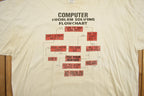 Vintage 1990s Computer Problem Solving Flowchart Graphic T-Shirt