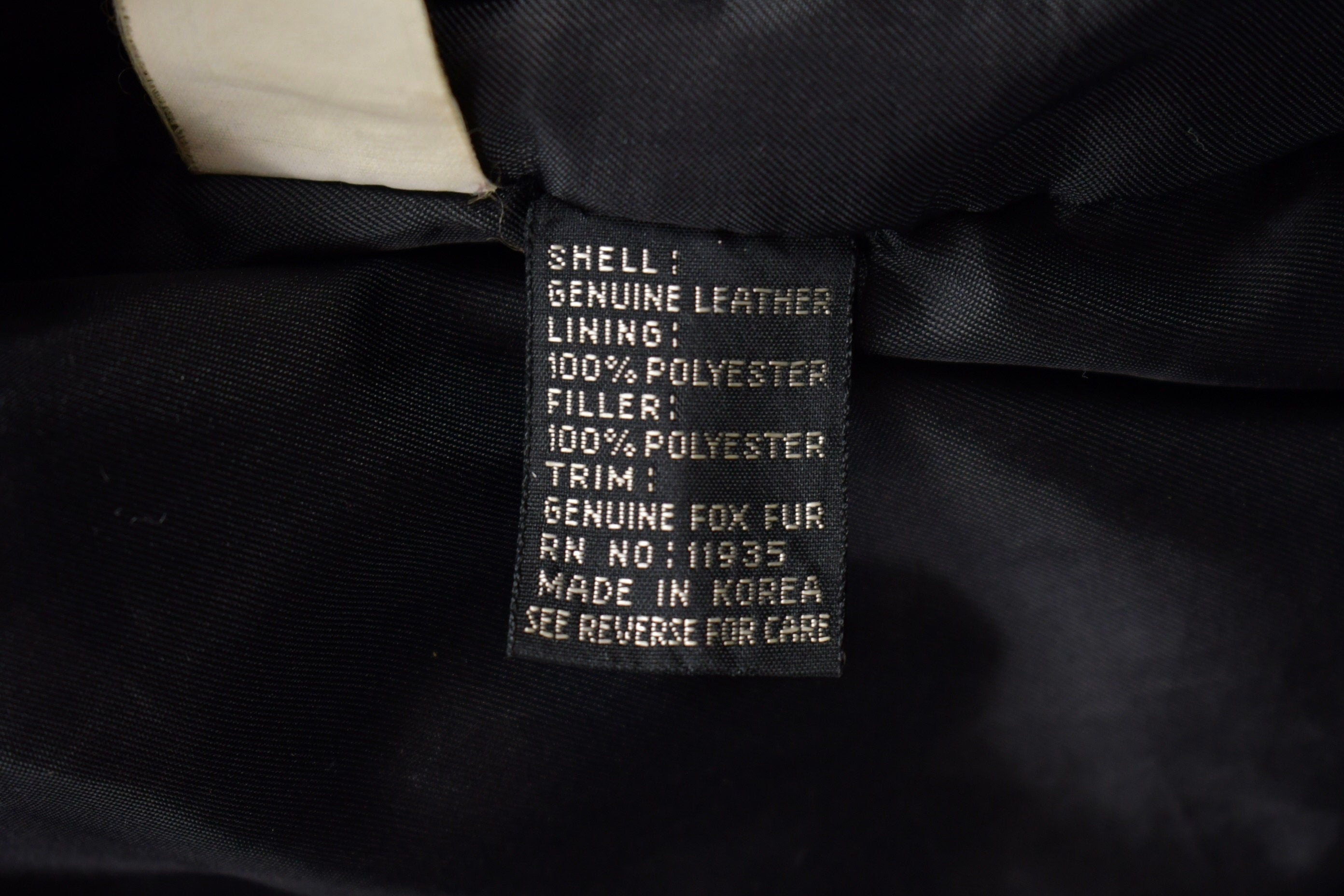Vintage 1990s Black Leather Hooded Jacket