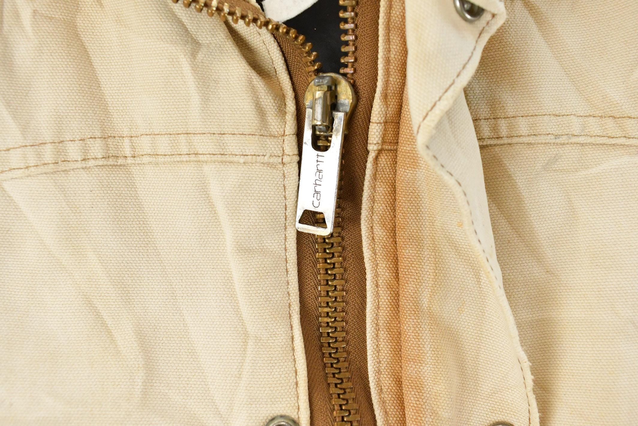 Vintage 1990s Carhartt Sun Faded Canvas Jacket Men's XL