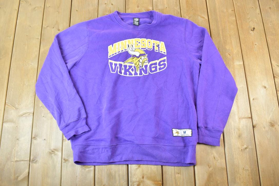 Vintage 1990s Minnesota Vikings NFL Crewneck Sweatshirt