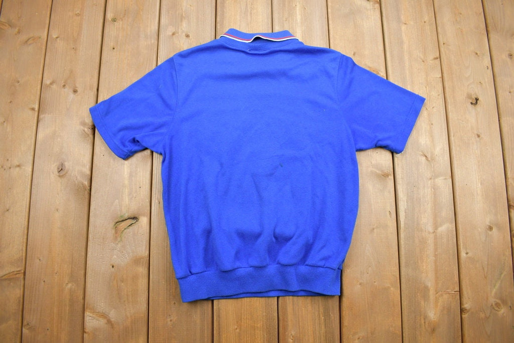 Vintage 1990s Stitched Sailboat Button Up Short Sleeve Shirt
