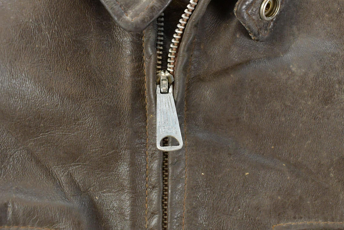 Vintage 1970s AMF Harley Davidson Leather Cafe Racer Jacket Men's Large