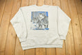 Vintage 1980s Wolf Theme Graphic Raglan Crewneck