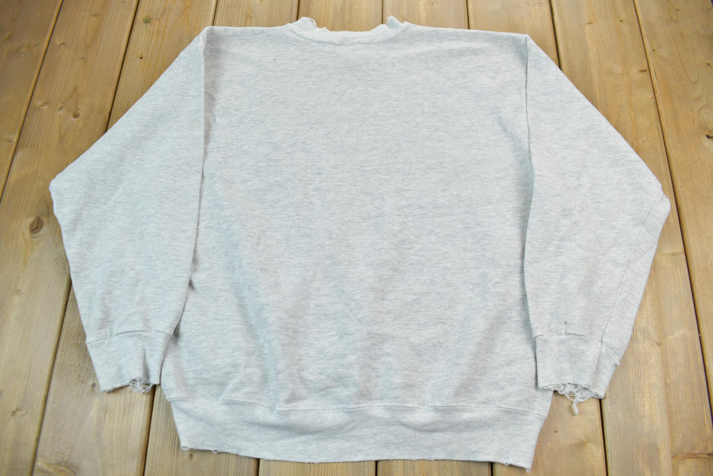 Vintage 1990s Blank Grey Crewneck Sweatshirt