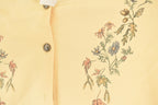 Vintage 1990s Northern Reflections Floral Graphic Print Button Up Double Collar Crewneck Sweatshirt Womens L