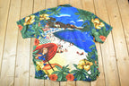 Vintage 1990s Reservoir Hawaiian AOP Button Up Shirt Mens L