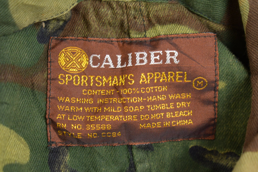 Vintage 1980s Caliber Woodland Camo Jumpsuit