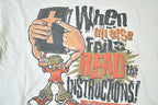 Vintage 1997 Bible Read The Instructions Souvenir T-Shirt Mens L