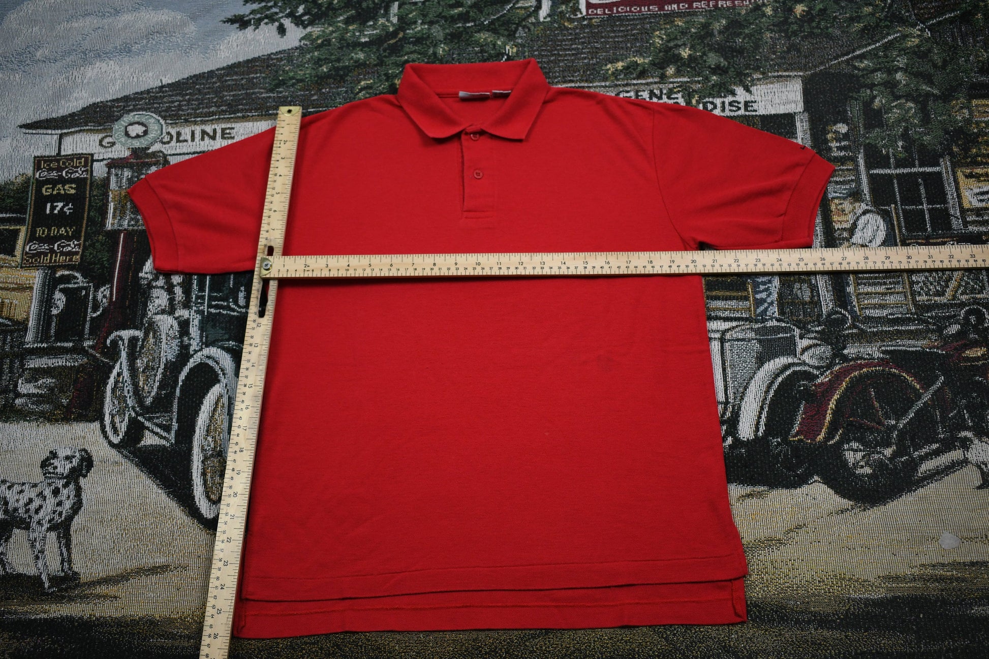 Vintage 1990s Levi's Denim Embroidered Polo Shirt